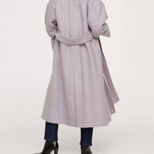 Mango wool coat- purple